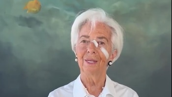 Christine Lagarde ha revelado qué le sucede en el rostro: “Solo para evitar rumores”