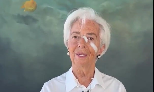 Christine Lagarde ha revelado qué le sucede en el rostro: “Solo para evitar rumores”