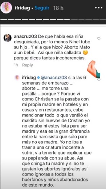 Frida Sofía estalló contra Ninel