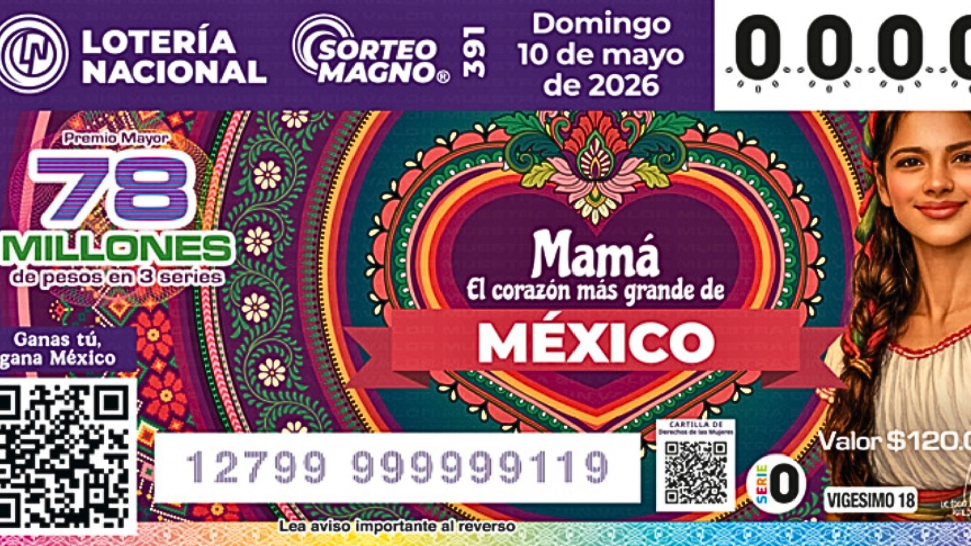Conoce cuáles fueron los números ganadores del Sorteo Magno del domingo 10 de mayo del 2026. (Lotería Nacional)