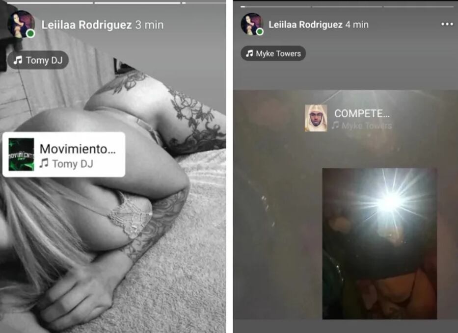 Las imágenes que suben desde el perfil hackeado de Leila (Tiempo de San Juan)