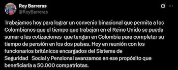 Negociaciones con autoridades británicas avanzan
