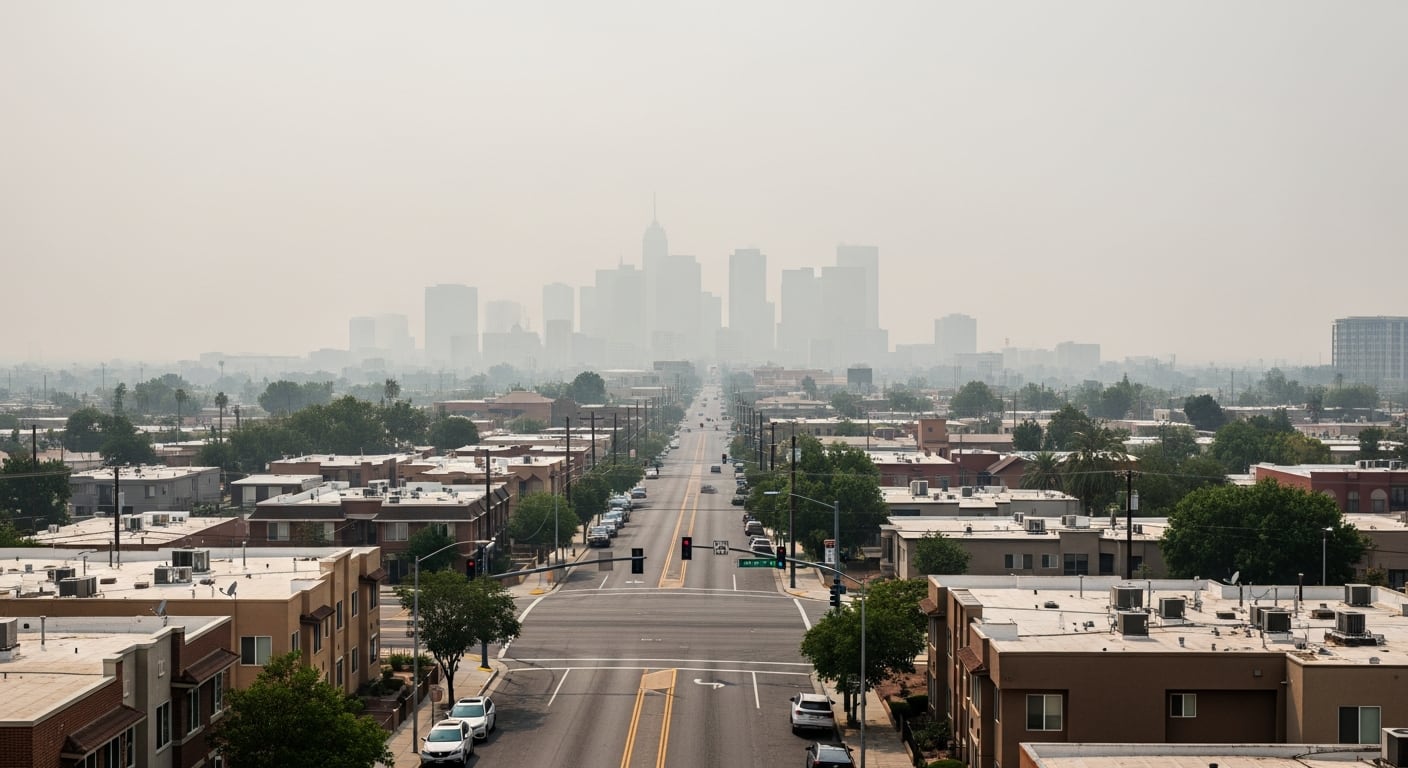 El ozono troposférico y las partículas PM2.5 originadas por incendios forestales son los principales contaminantes detectados en los episodios actuales. (Imagen Ilustrativa Infobae)