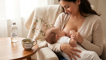 ¡Ni agüita ni tés! Descubre por qué la leche materna es suficiente para quitarle la sed a tu bebé