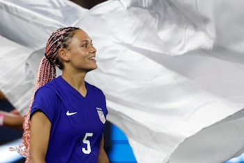 La futbolista de la selección de Estados Unidos se distingue entre las grandes figuras del fútbol (Credit: Geoff Burke-USA TODAY)