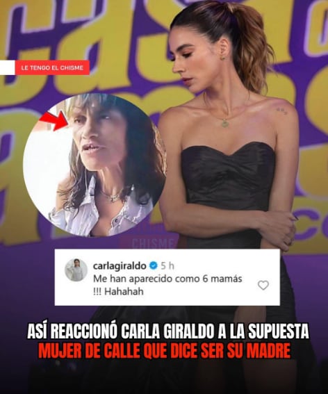La reacción de Carla Giraldo a video que muestra a su supuesta mamá - crédito @letengoelchisme/IG