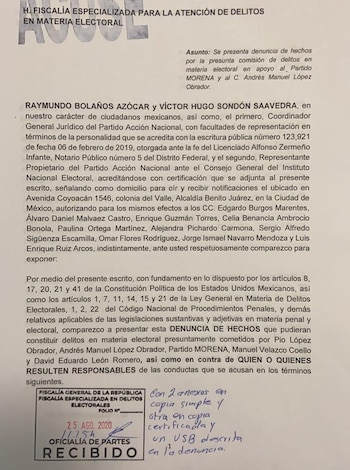 El PAN denunció a David