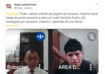 Comunicado del Poder Judicial