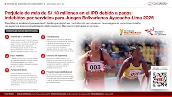 Contraloría atribuye perjuicio millonario al IPD por contrato para los Juegos Bolivarianos