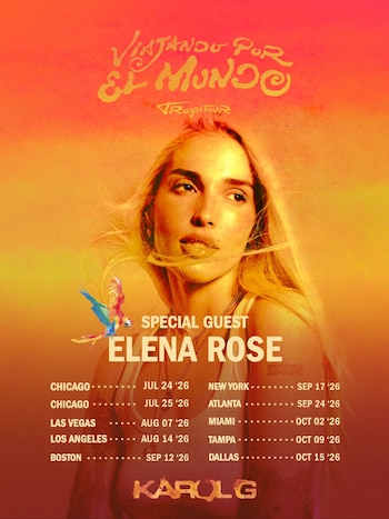 La cantautora venezolana abrirá la gira en Chicago y compartirá escenario con Karol G en diez ciudades, agradeciendo la oportunidad de llevar su música a nuevos públicos y celebrando la diversidad latina sobre el escenario - crédito @bichotarecords/ Instagram