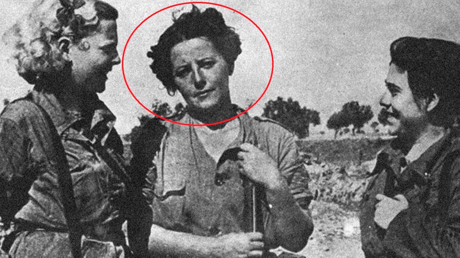 Una de las pocos fotos de Angelines durante la Guerra Civil española