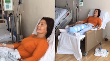 Alejandra Guzmán en cama, recuperándose