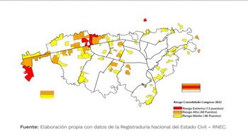 Zonas de riesgo electoral en