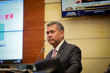 Carlos Chacón, autor de la propuesta, destacó la importancia de garantizar derechos y estabilidad a los trabajadores judiciales. - crédito Senado