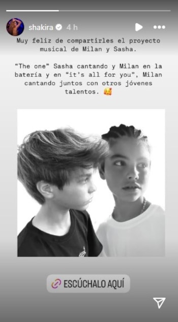 La colombiana compartió la noticia