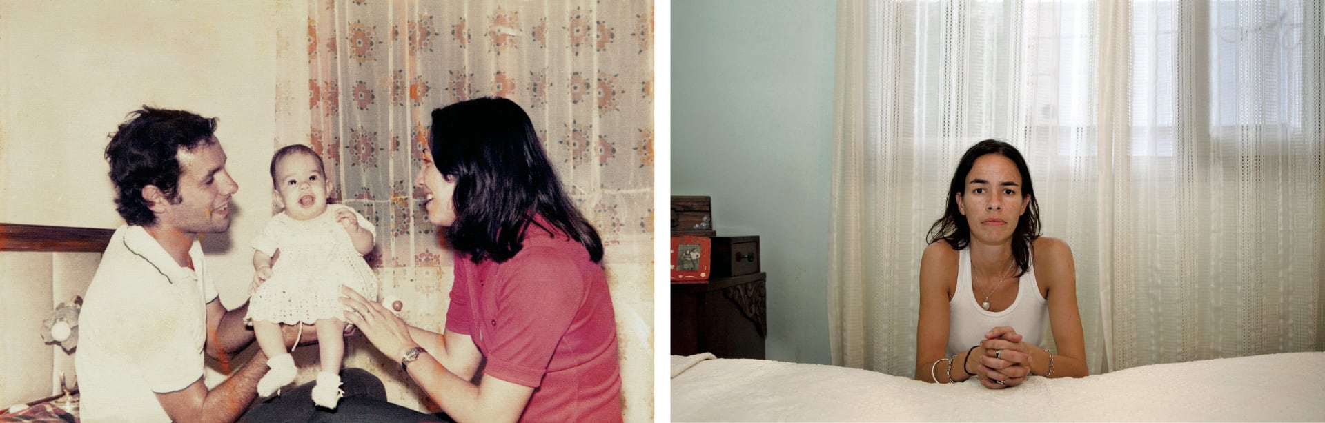 Orlando René Méndez, Leticia Margarita Oliva y su hija, Laura Méndez. Orlando fue secuestrado en 1976, en la Ciudad de Buenos Aires; Leticia, en diciembre de 1978. Ambos continúan desaparecidos (Ausencias - Gustavo Germano)