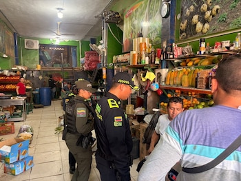 Las autoridades piden a los comerciantes denunciar cualquier tipo de amenaza - crédito Policía Metropolitana de Santa Marta