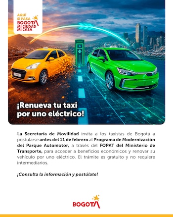 La conversión a taxis eléctricos