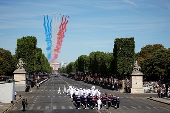 Desfile militar anual del Día de la Bastilla en París, Francia, el 14 de julio de 2022. REUTERS/Sarah Meyssonnier