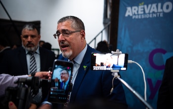 El presidente electo de Guatemala,