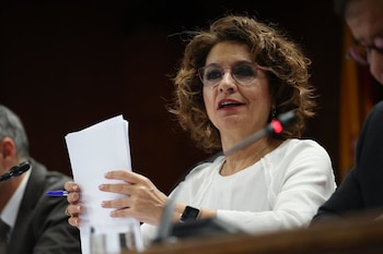 La ex vicepresidenta primera y ministra de Hacienda, María Jesús Montero. (Alejandro Martínez Vélez/Europa Press)