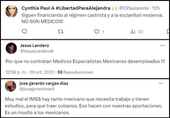 Usuarios de redes sociales critican la llegada de médicos cubanos a Acapulco.