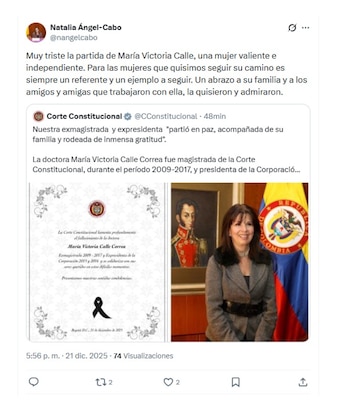 La magistrada de la Corte