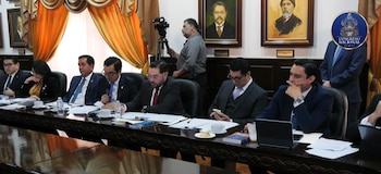 Johel Zelaya negó cualquier sesgo en el Ministerio Público y afirmó que se han presentado requerimientos fiscales contra representantes de todos los partidos políticos. (Foto: Congreso Nacional)