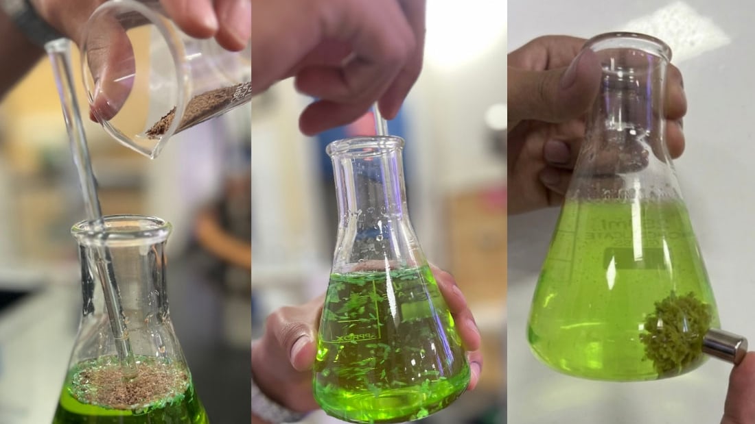 Tres estudiantes crean un método revolucionario para eliminar microplásticos del agua potable