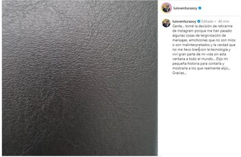 El posteo de Luis Ventura