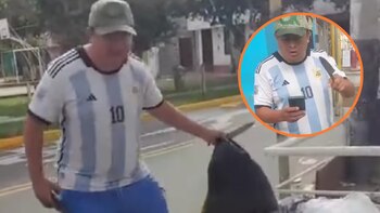 Sujeto con cuchillo golpeó en