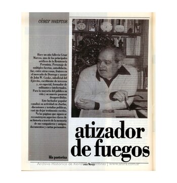 Cesar Marcos, uno de los