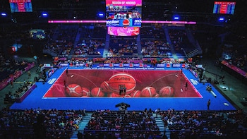 Cancha de básquet LED