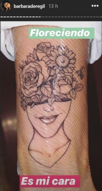 Tatuaje de Bárbara de Regil