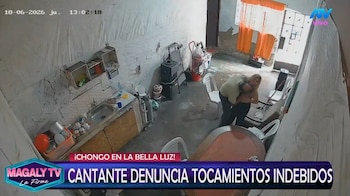 Naldy Saldaña, excantante de La Bella Luz acusa a director musical de besarla a la fuerza: caso ya está en Fiscalía. Captura: Magaly TV La Firme.