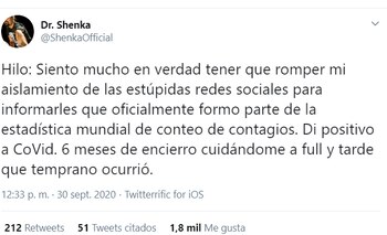 El comentario del cantante recibió