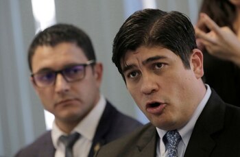 El presidente de Costa Rica,