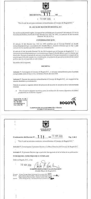 El Proyecto de Acuerdo presentado en el Concejo busca consolidar a Bogotá como sede permanente de grandes eventos deportivos - crédito Secretaría de Gobierno