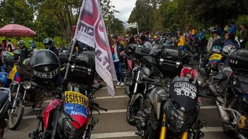 Protesta de moteros en Bogotá: así van las movilizaciones por la prohibición de parrillero hombre