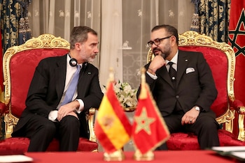 Felipe VI y Mohamed VI en una reunión bilateral España-Marruecos.