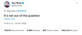Elon Musk en Twitter.