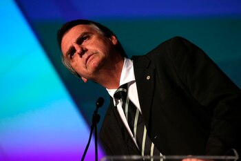 En la imagen, Jair Bolsonaro,