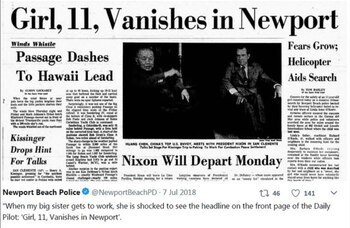 La noticia sobre su desaparición