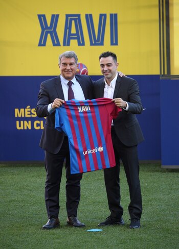 Xavi se fotografiío junto a