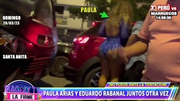 Paula Arias ingresando a la