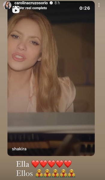 La presentadora Carolina Cruz compartió