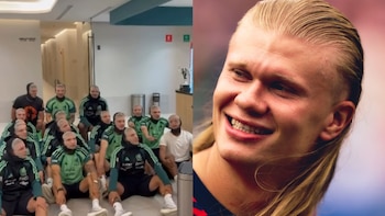 Erling Haaland responde a la Selección Mexicana tras copiar festejo de remo vikingo a Noruega