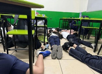 Balacera causó alerta en primaria