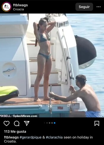 Clara Chía y Piqué disfrutaron