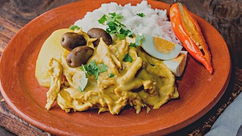 Ají de gallina, el plato